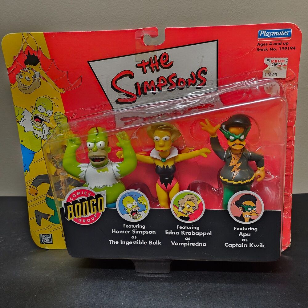 Simpsons Bongo Comics Group 2002 Playmates Action Figures Ingestible Bulk READ